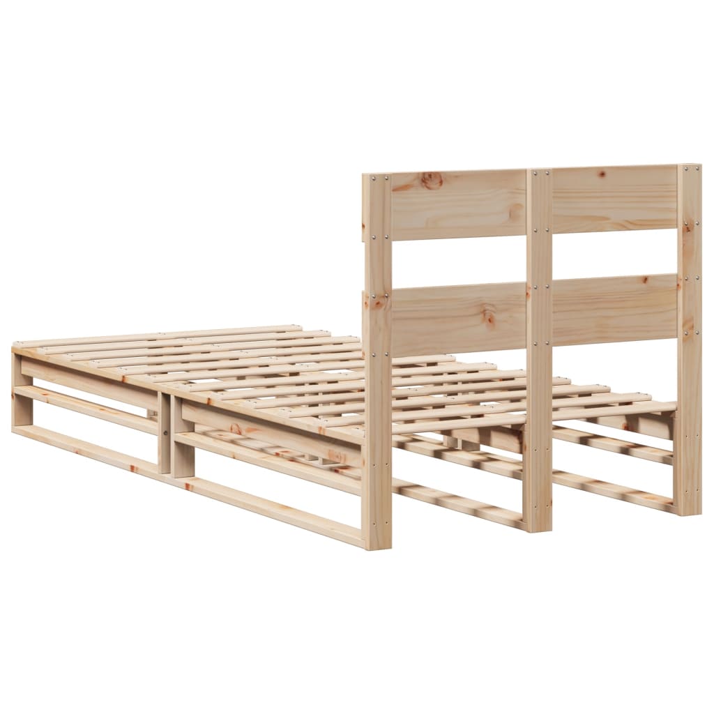 Bed Frame Without Mattress Solid Wood Pine