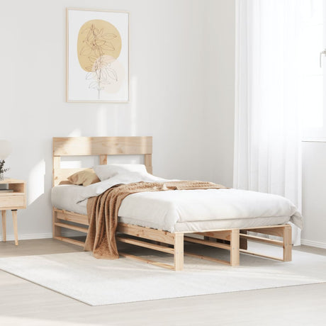 Bed Frame Without Mattress Solid Wood Pine