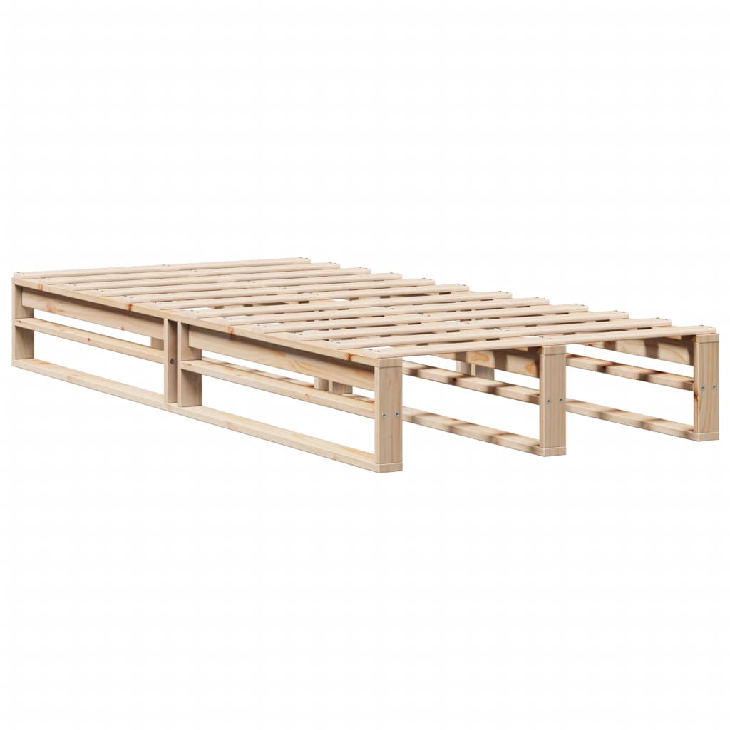 Bed Frame Without Mattress Solid Wood Pine