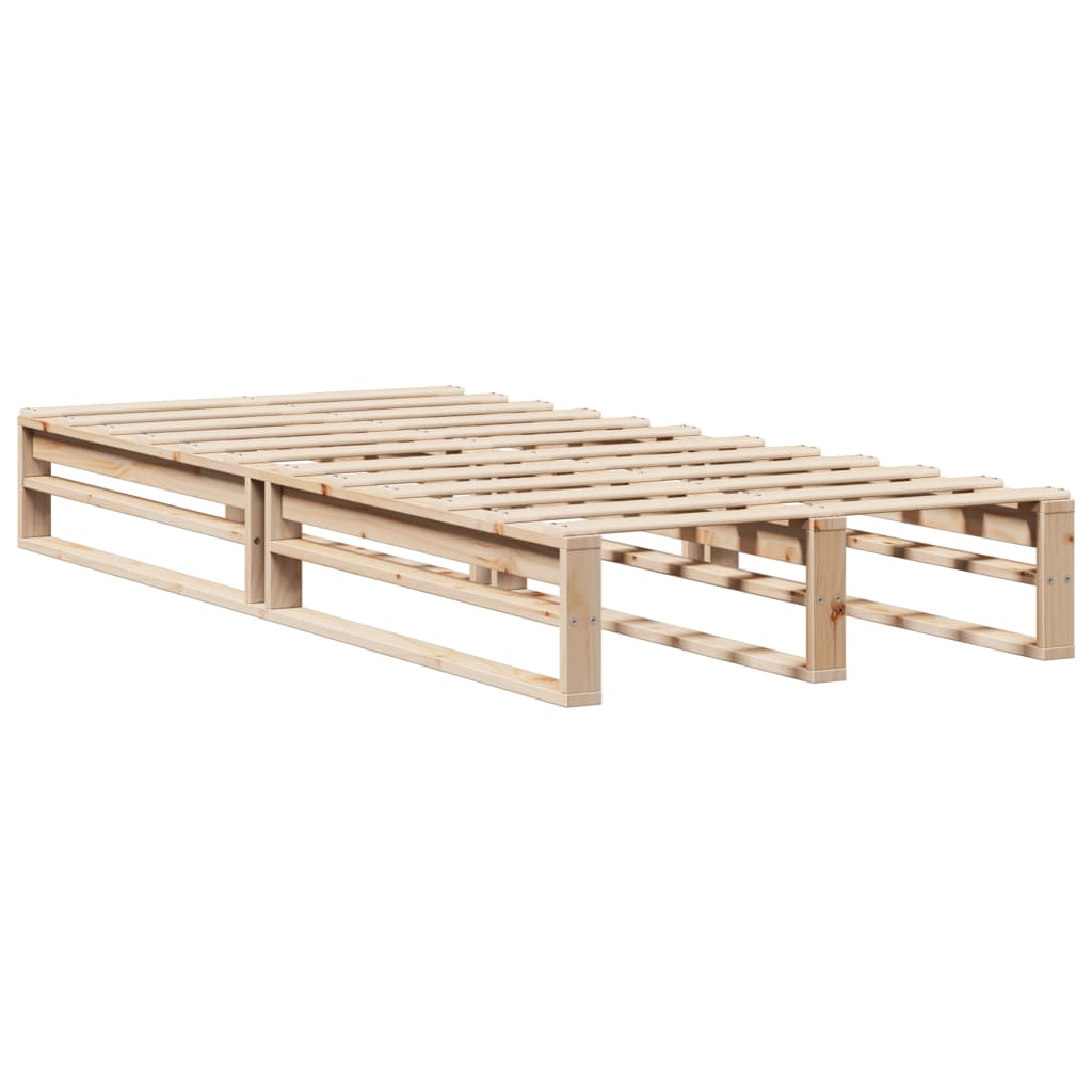 Bed Frame Without Mattress Solid Wood Pine