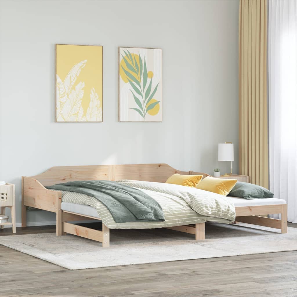 Daybed With Trundle Without Mattress Solid Wood