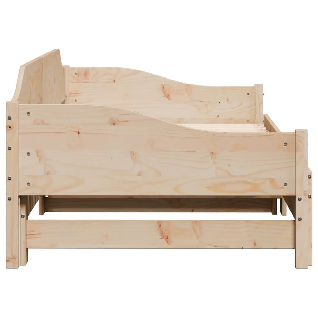 Daybed With Trundle Without Mattress Solid Wood