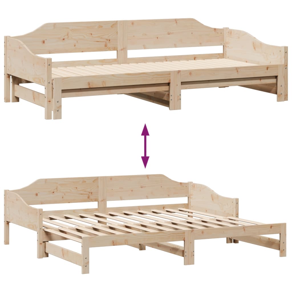 Daybed With Trundle Without Mattress Solid Wood