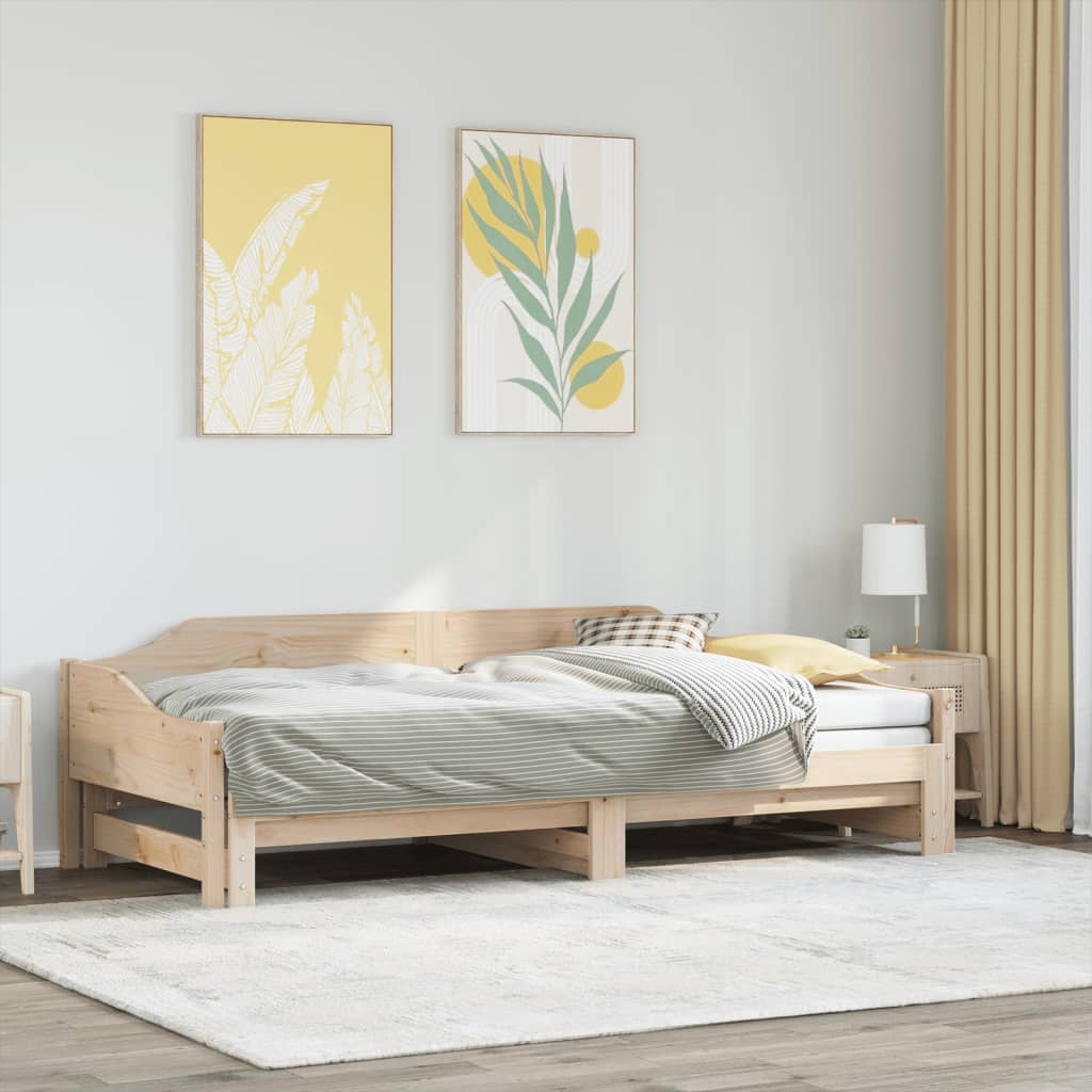 Daybed With Trundle Without Mattress Solid Wood