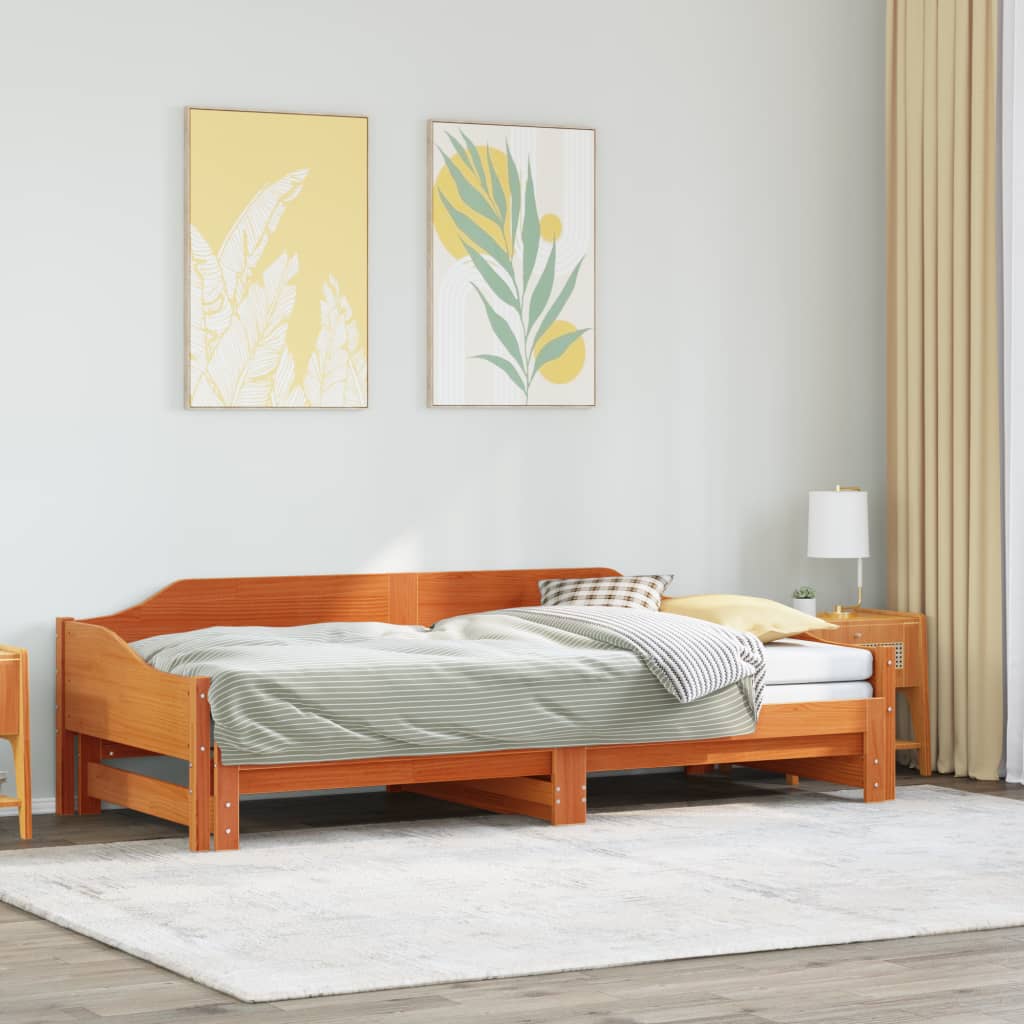 Daybed With Trundle Without Mattress Solid Wood