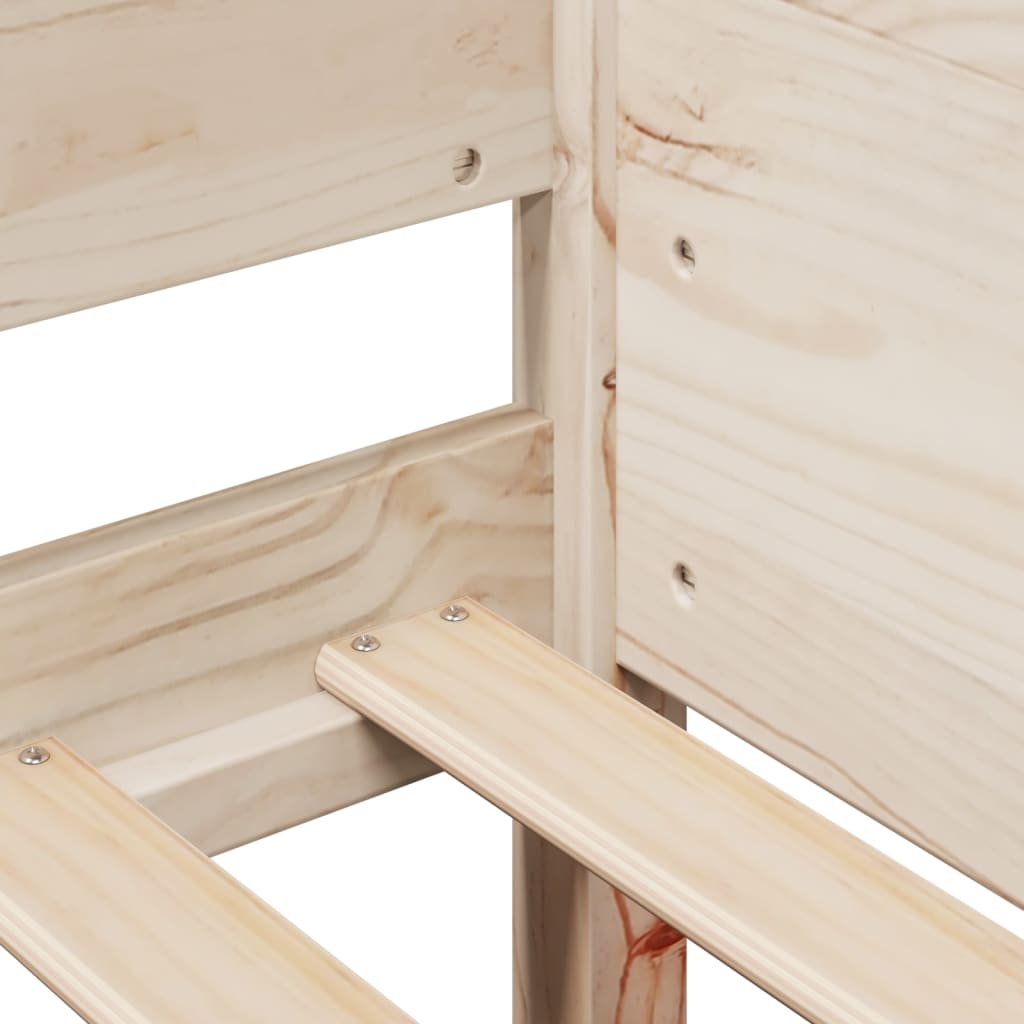 Bed Frame Without Mattress Solid Wood Pine