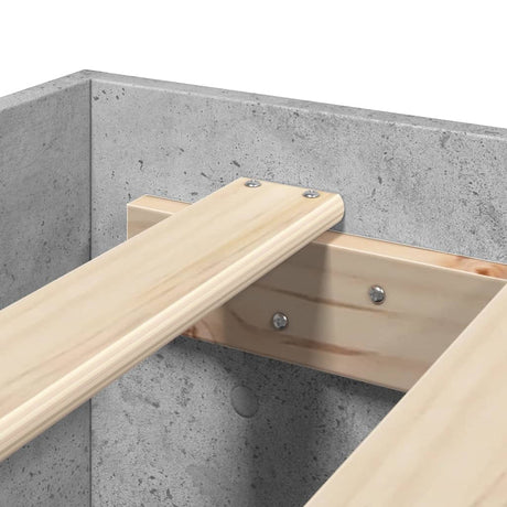 Bed Frame Without Mattress 200X200Cm Engineered Wood