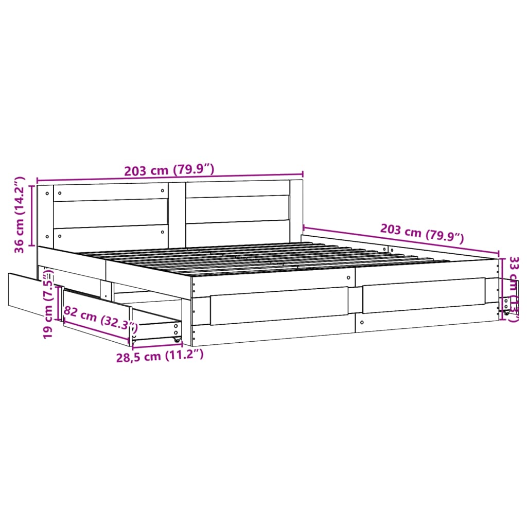 Bed Frame With Headboard Without Mattress
