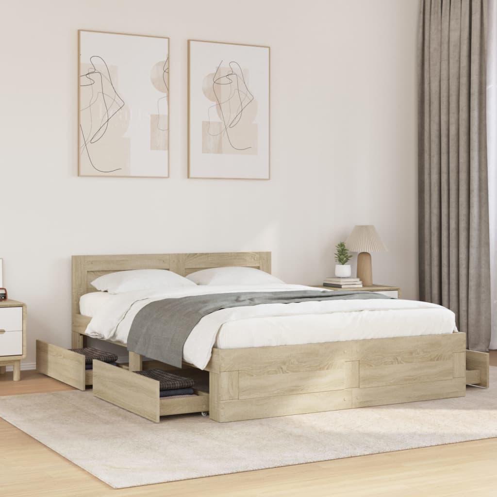 Bed Frame With Headboard Without Mattress