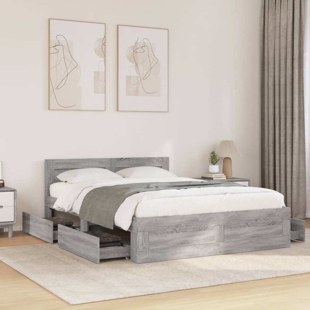 Bed Frame With Headboard Without Mattress