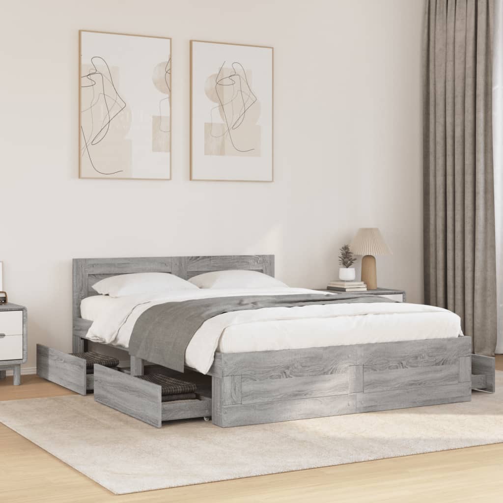 Bed Frame With Headboard Without Mattress