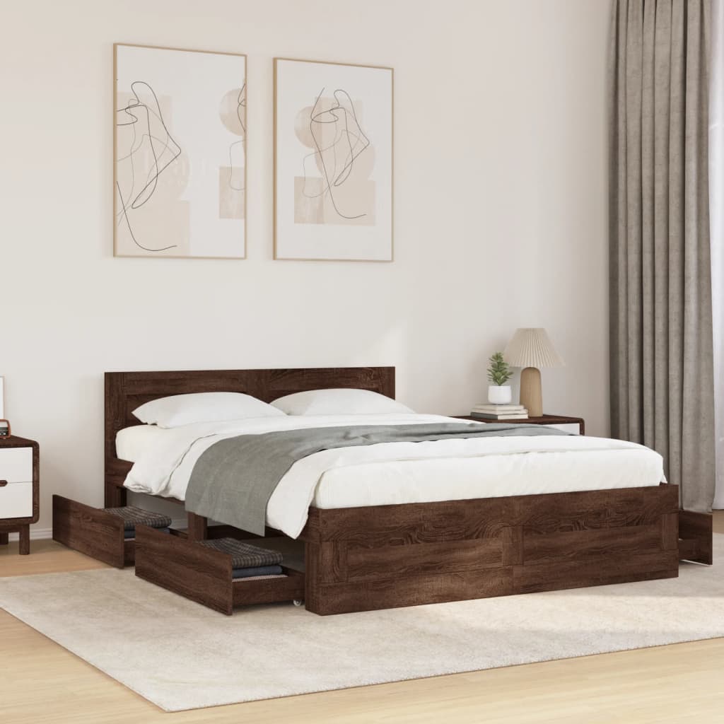 Bed Frame With Headboard Without Mattress