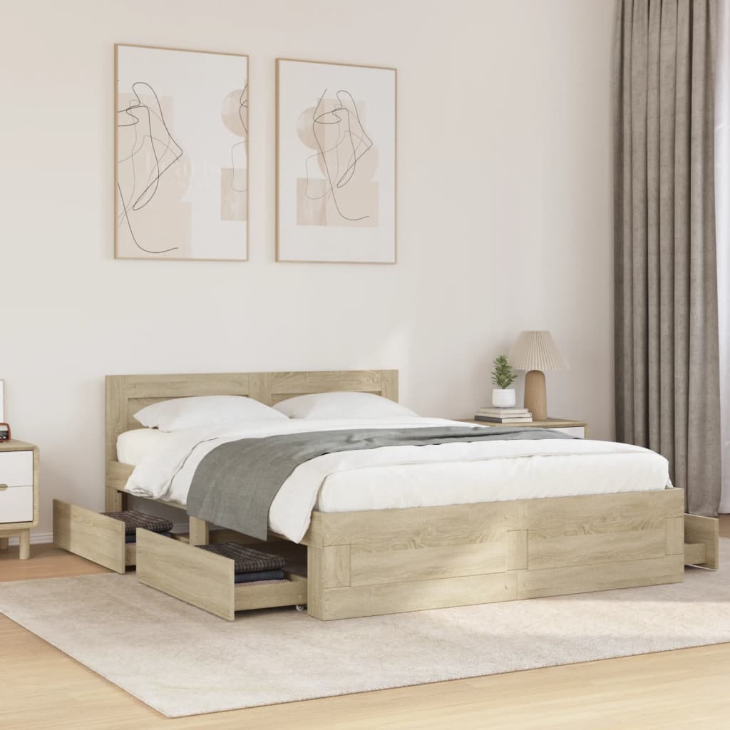 Bed Frame With Headboard Without Mattress