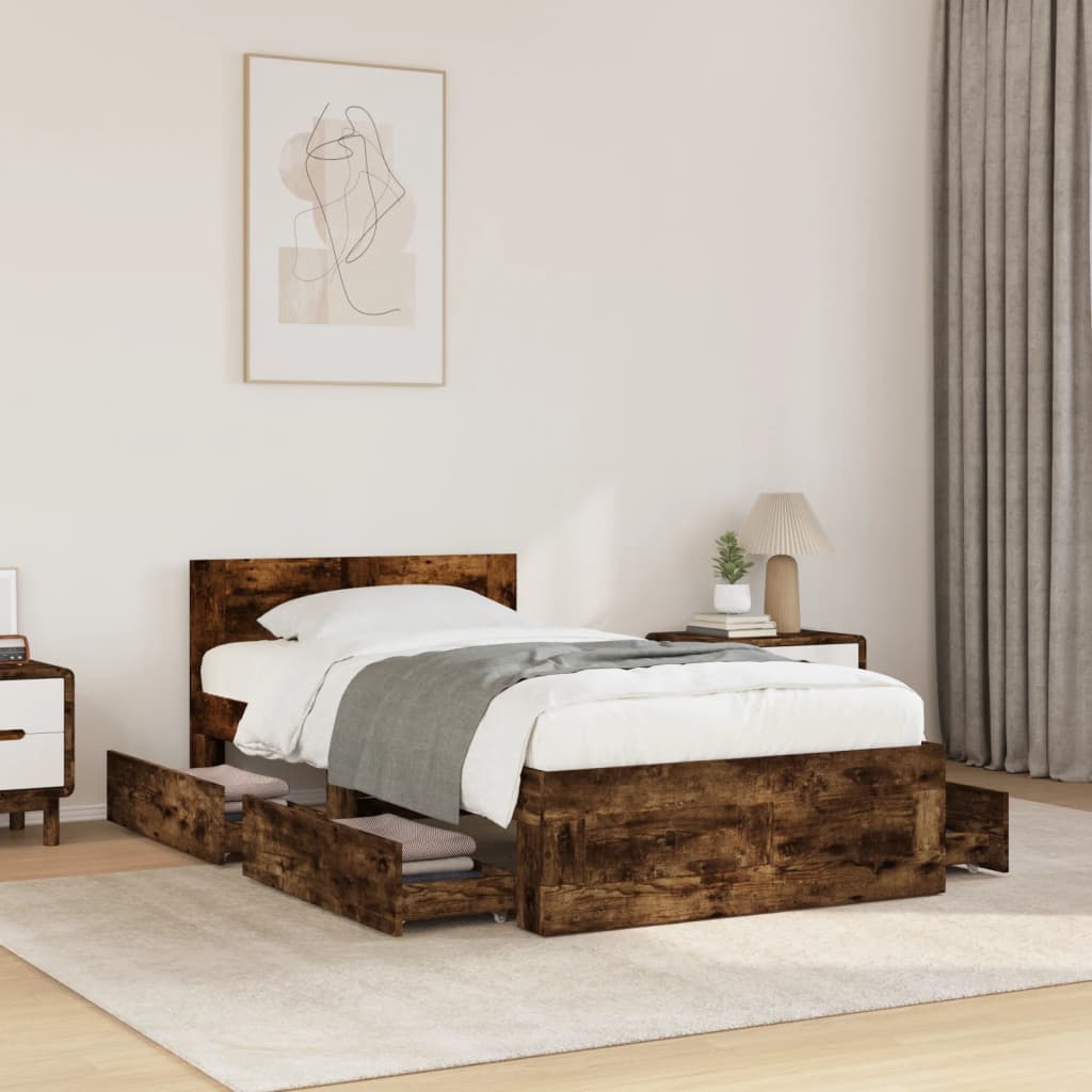 Bed Frame With Headboard Without Mattress
