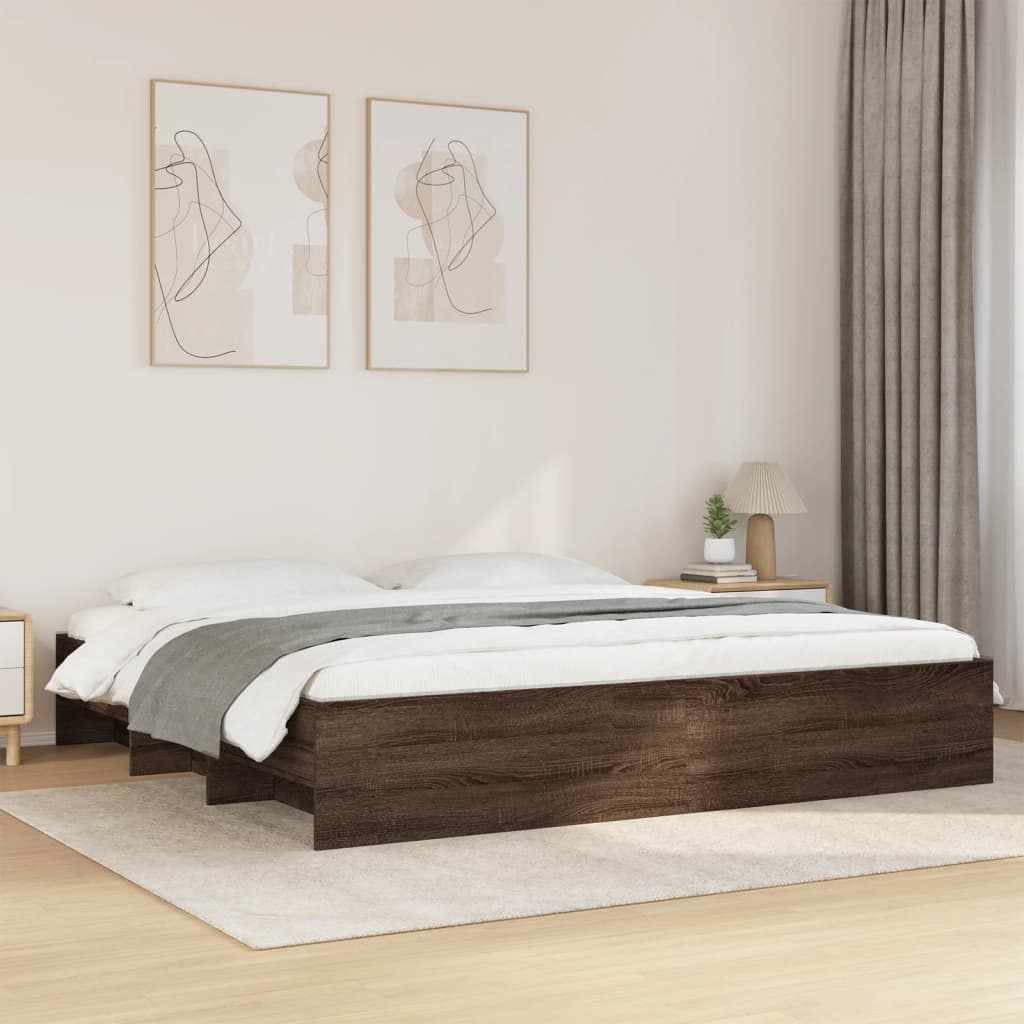 Bed Frame Without Mattress Engineered Wood