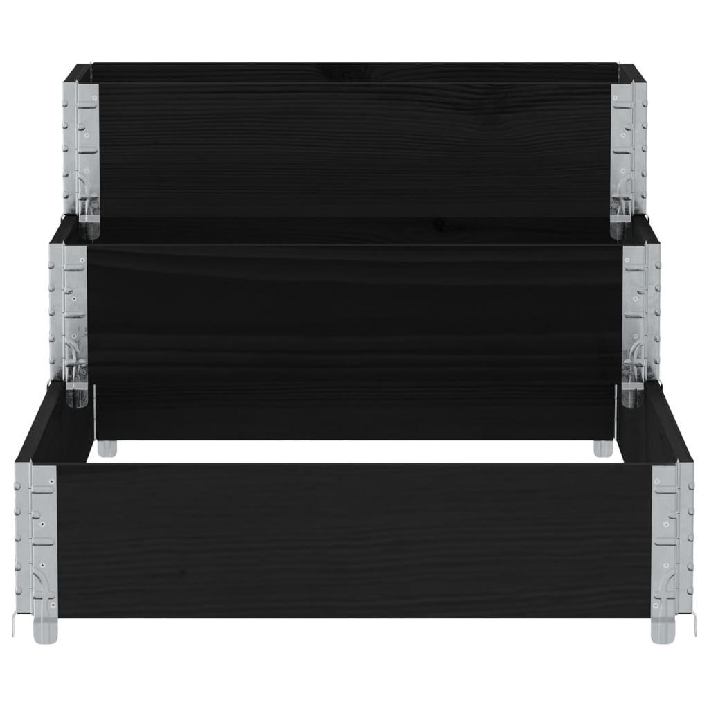 3-Tier Raised Bed 120X80 Cm Solid Wood Pine