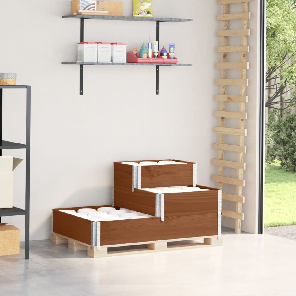 3-Tier Raised Bed 120X80 Cm Solid Wood Pine