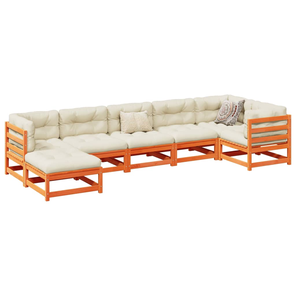 7 Piece Garden Sofa Set Impregnated Wood Pine