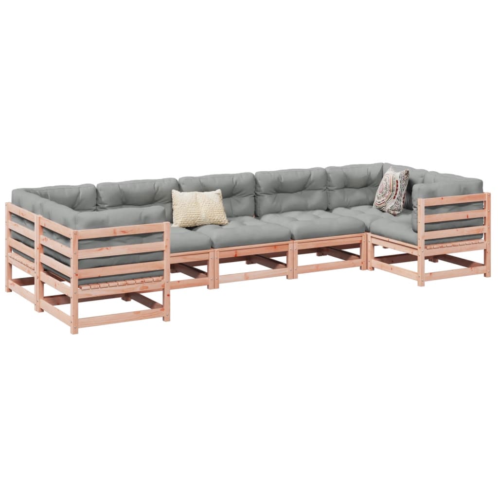 7 Piece Garden Sofa Set Solid Wood Pine
