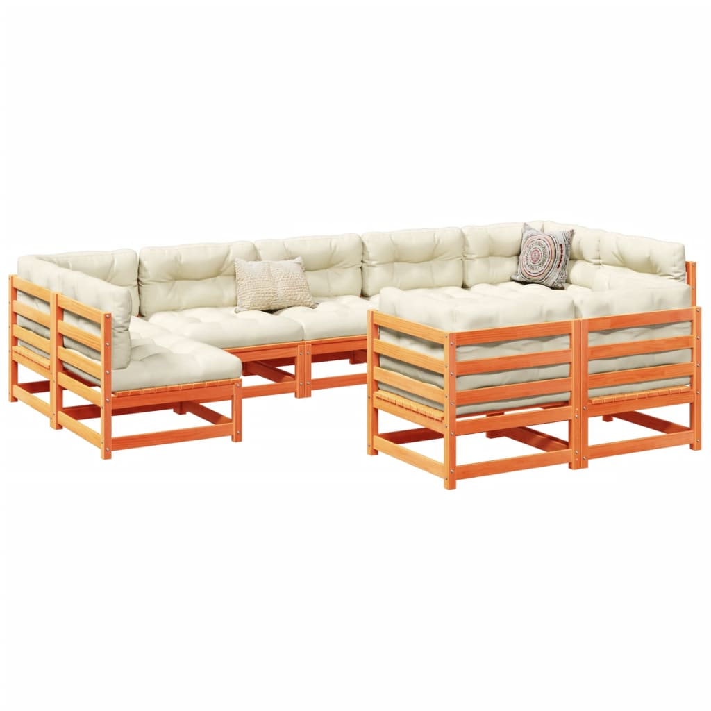 9 Piece Garden Sofa Set Impregnated Wood Pine