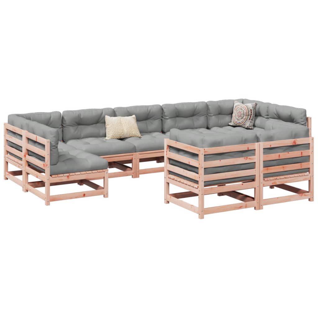 9 Piece Garden Sofa Set Impregnated Wood Pine