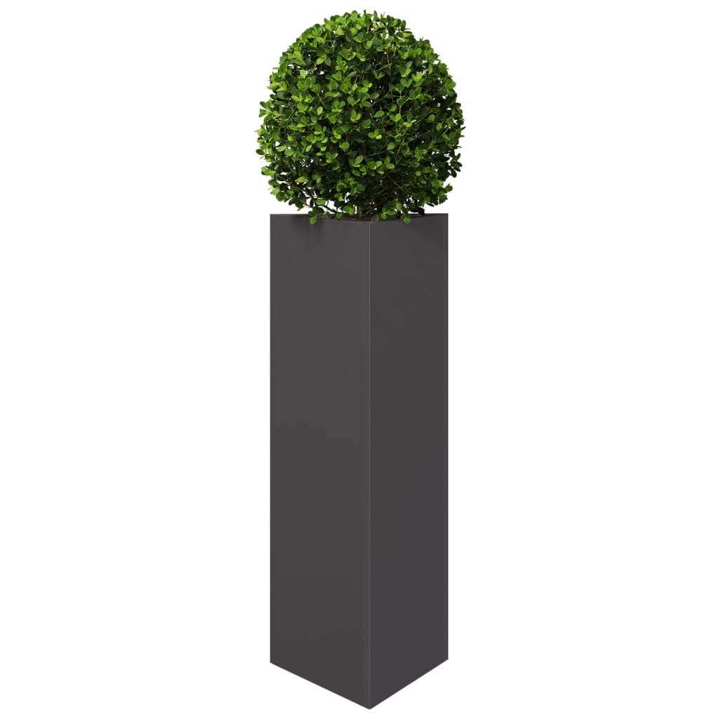 Garden Planter Black Triangular Steel