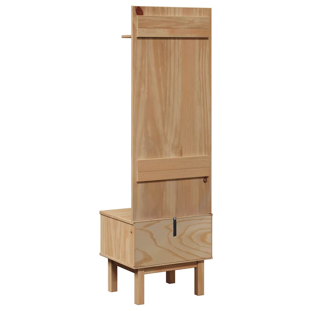 Hall Unit Otta 50X40X160 Cm Solid Wood Pine