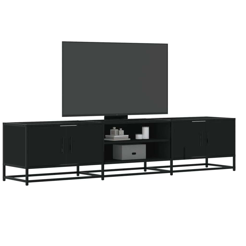 Tv Cabinet 100X35X41 Cm Engineered Wood And Metal