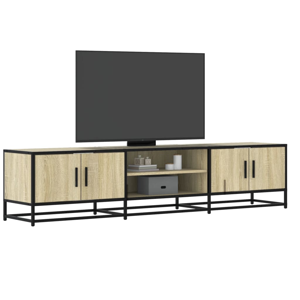 Tv Cabinet 100X35X41 Cm Engineered Wood And Metal