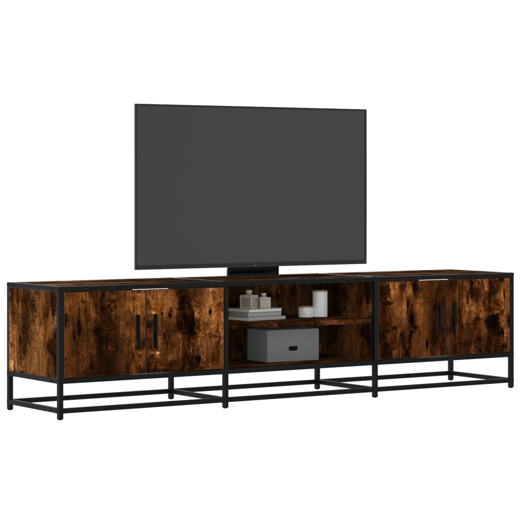 Tv Cabinet 100X35X41 Cm Engineered Wood And Metal