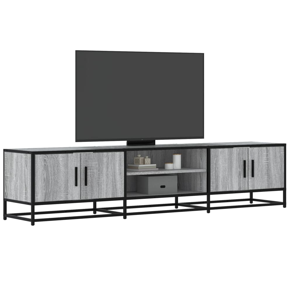 Tv Cabinet 100X35X41 Cm Engineered Wood And Metal