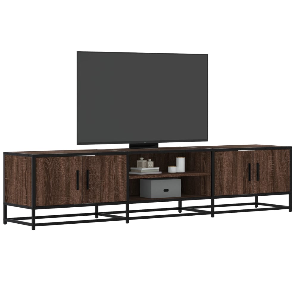 Tv Cabinet 100X35X41 Cm Engineered Wood And Metal