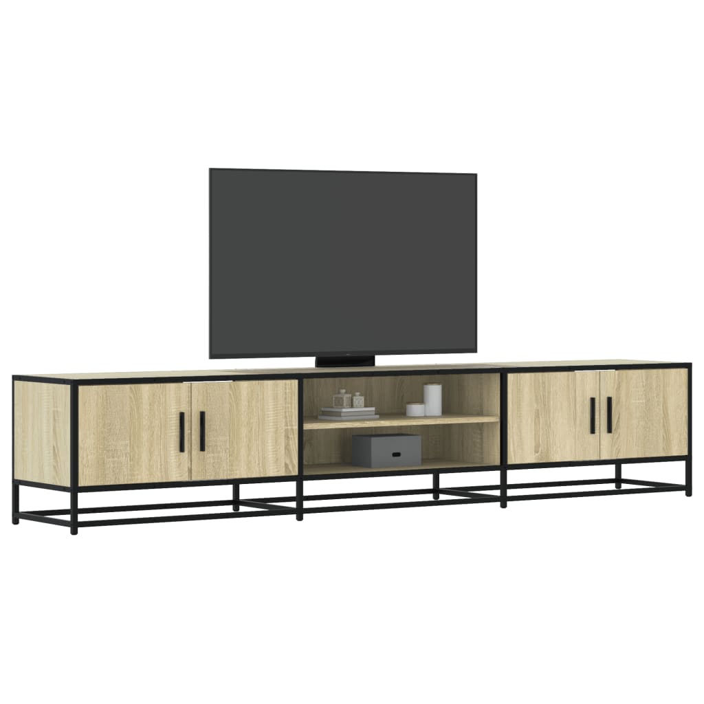 Tv Cabinet 100X35X41 Cm Engineered Wood And Metal