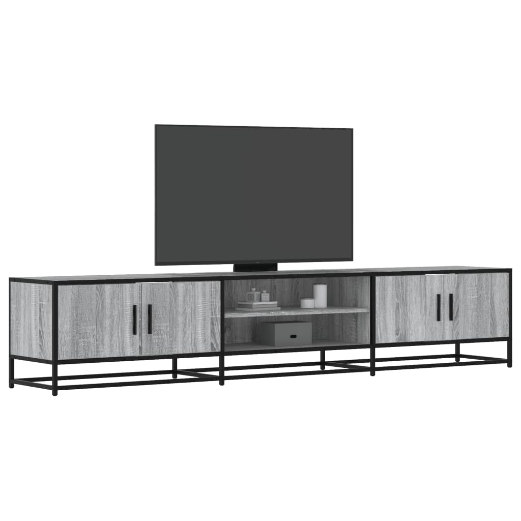 Tv Cabinet 100X35X41 Cm Engineered Wood And Metal