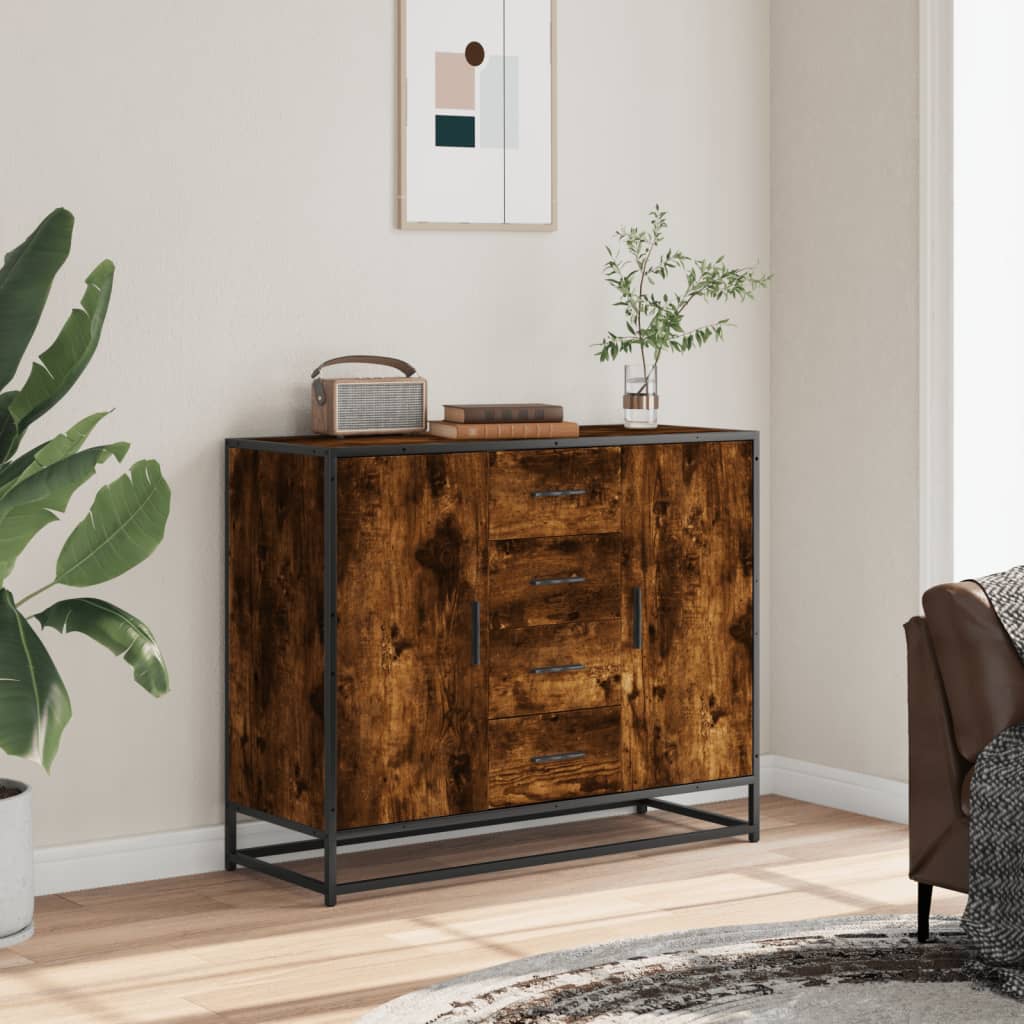 Sideboard 92X35X76 Cm Engineered Wood
