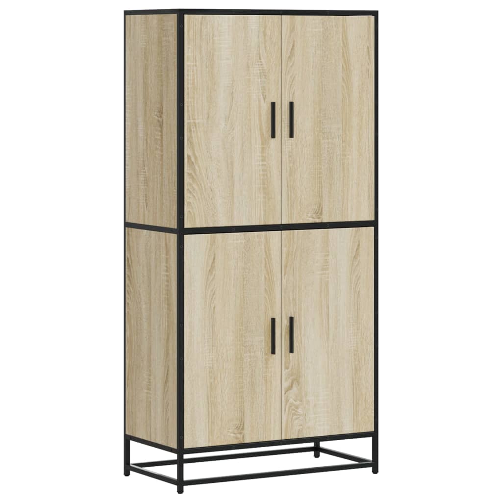 Highboard 68X35X139 Cm Engineered Wood