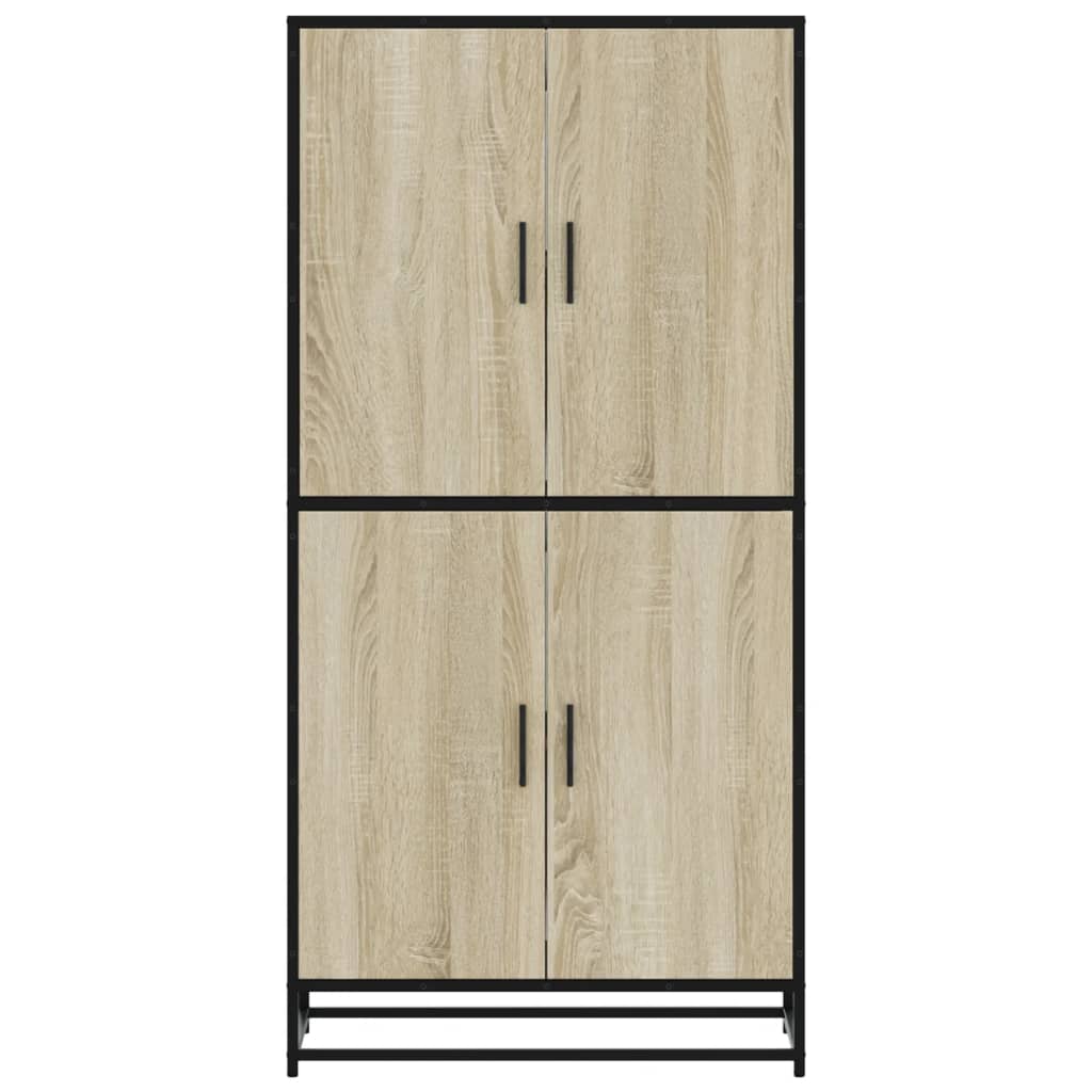 Highboard 68X35X139 Cm Engineered Wood