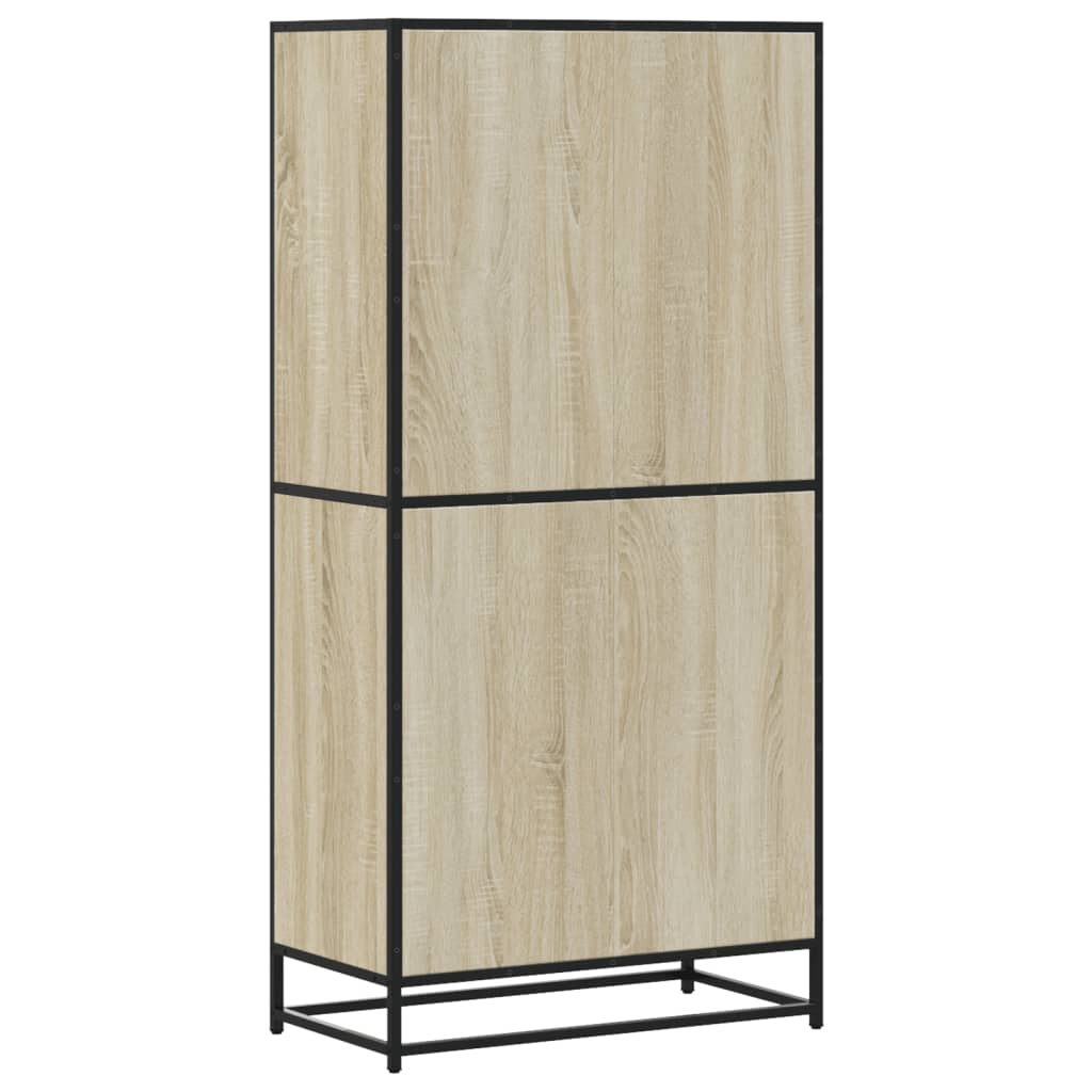 Highboard 68X35X139 Cm Engineered Wood