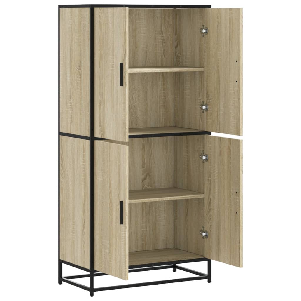 Highboard 68X35X139 Cm Engineered Wood