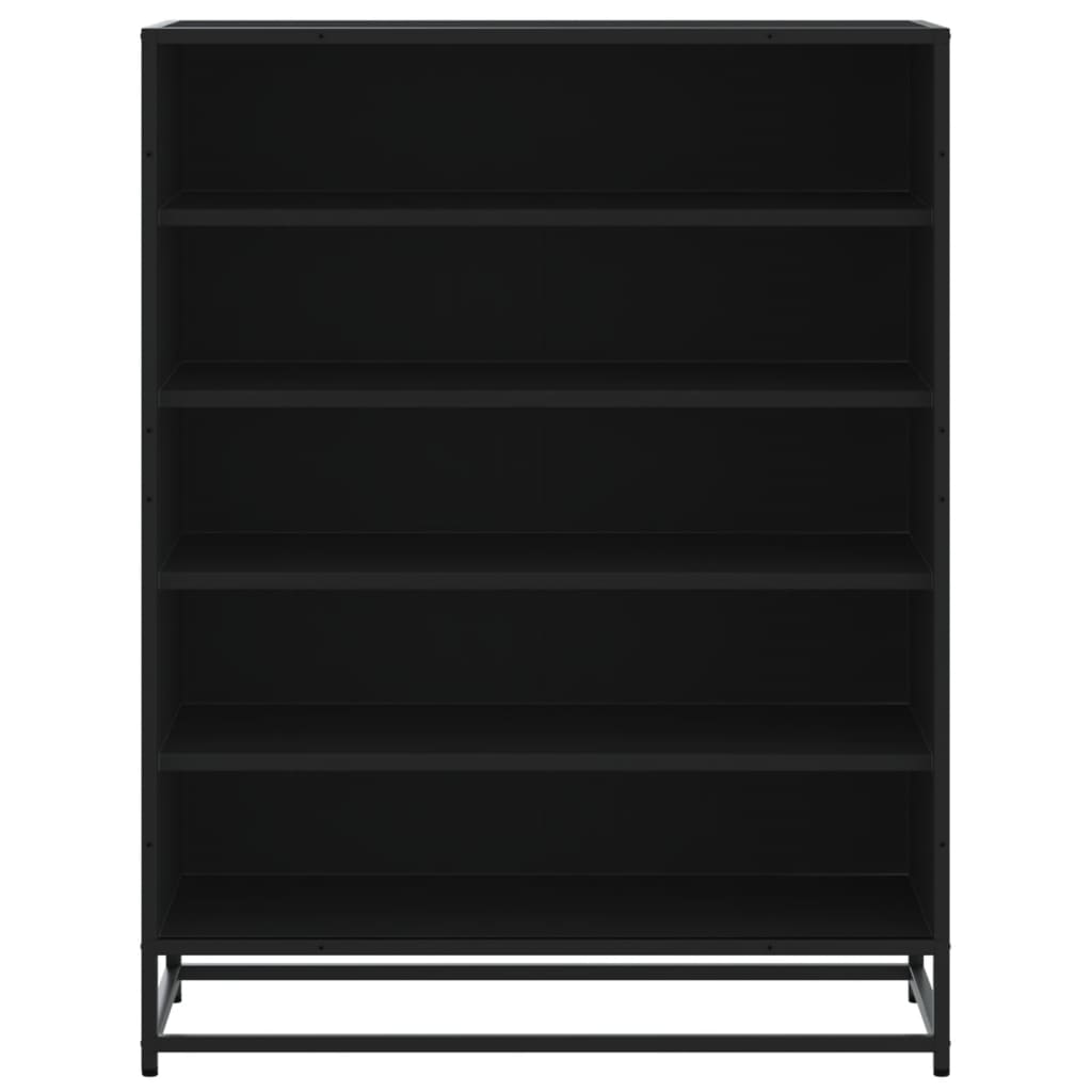 Shoe Cabinet 75X38X97.5 Cm Engineered Wood And Metal
