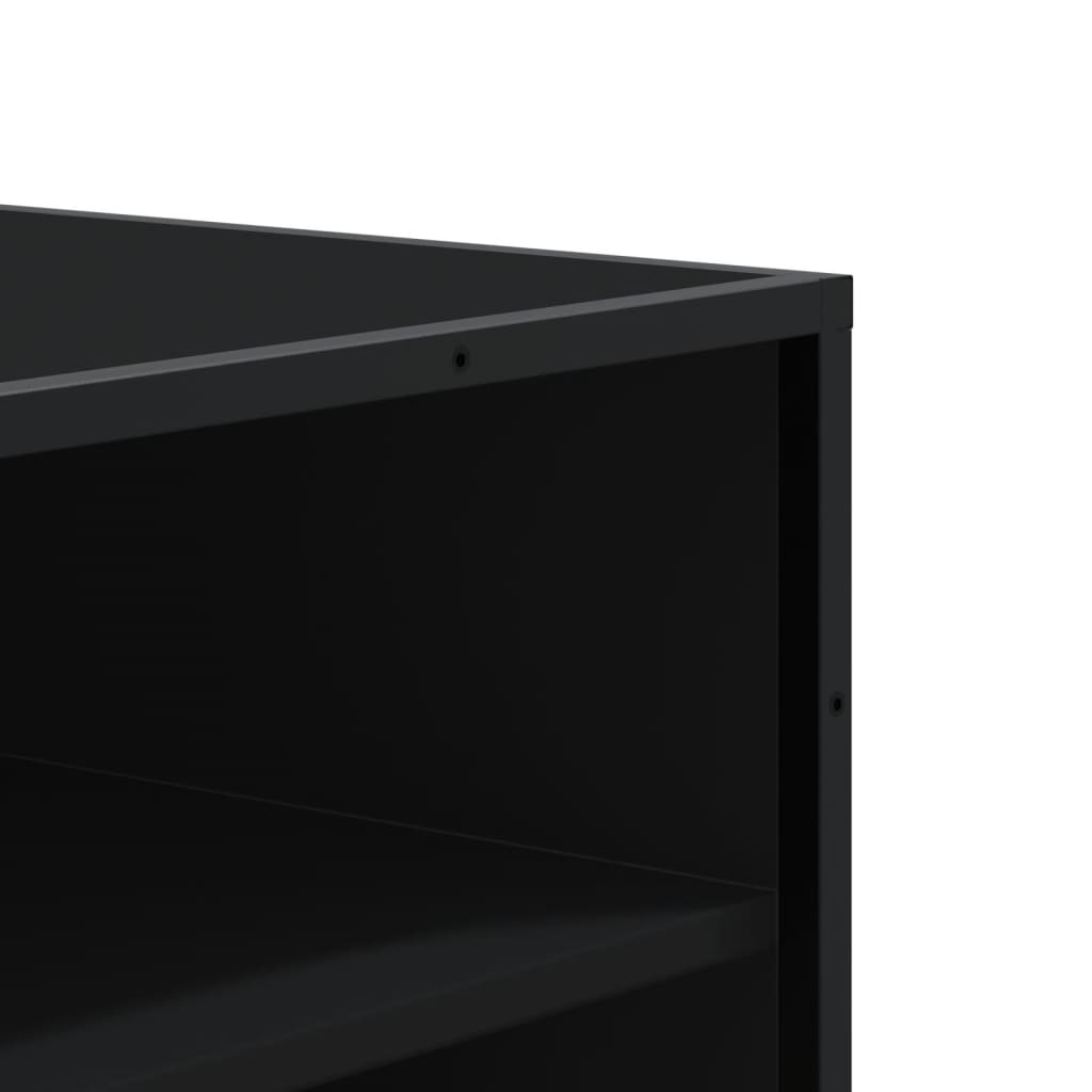 Shoe Cabinet 75X38X97.5 Cm Engineered Wood And Metal