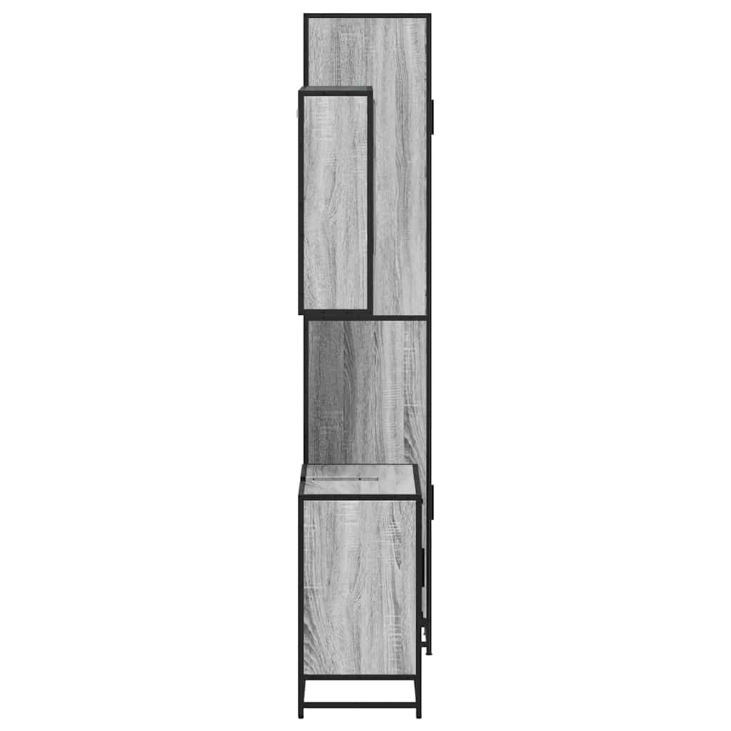 3 Piece Bathroom Furniture Set Engineered Wood