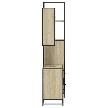 3 Piece Bathroom Furniture Set Engineered Wood