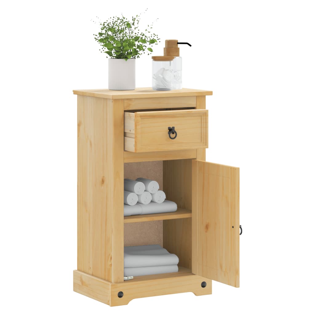 Bathroom Cabinet Corona 45X33X80 Cm Solid Wood Pine