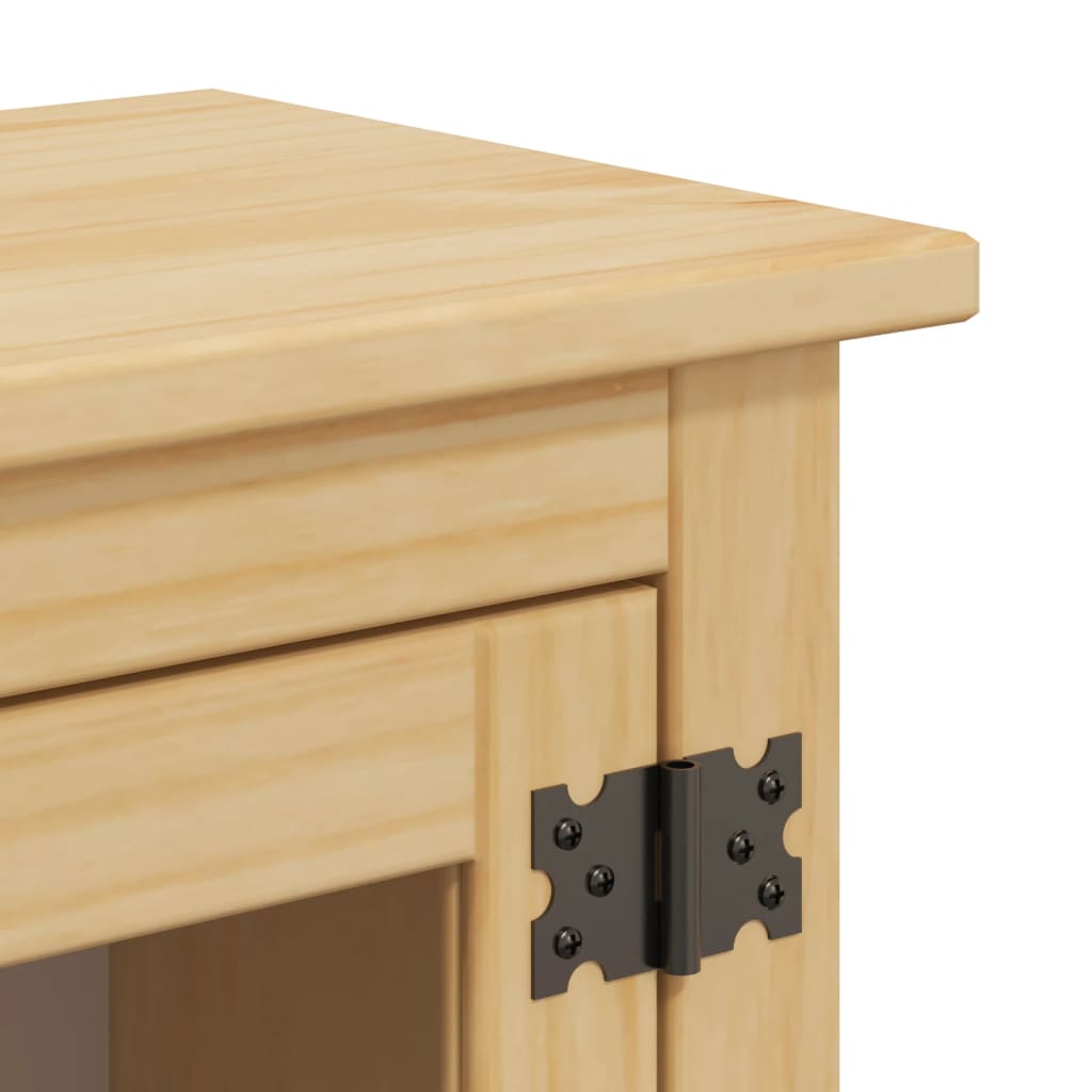 Bathroom Wall Cabinet Corona 45X27X64.5 Cm Solid Wood Pine