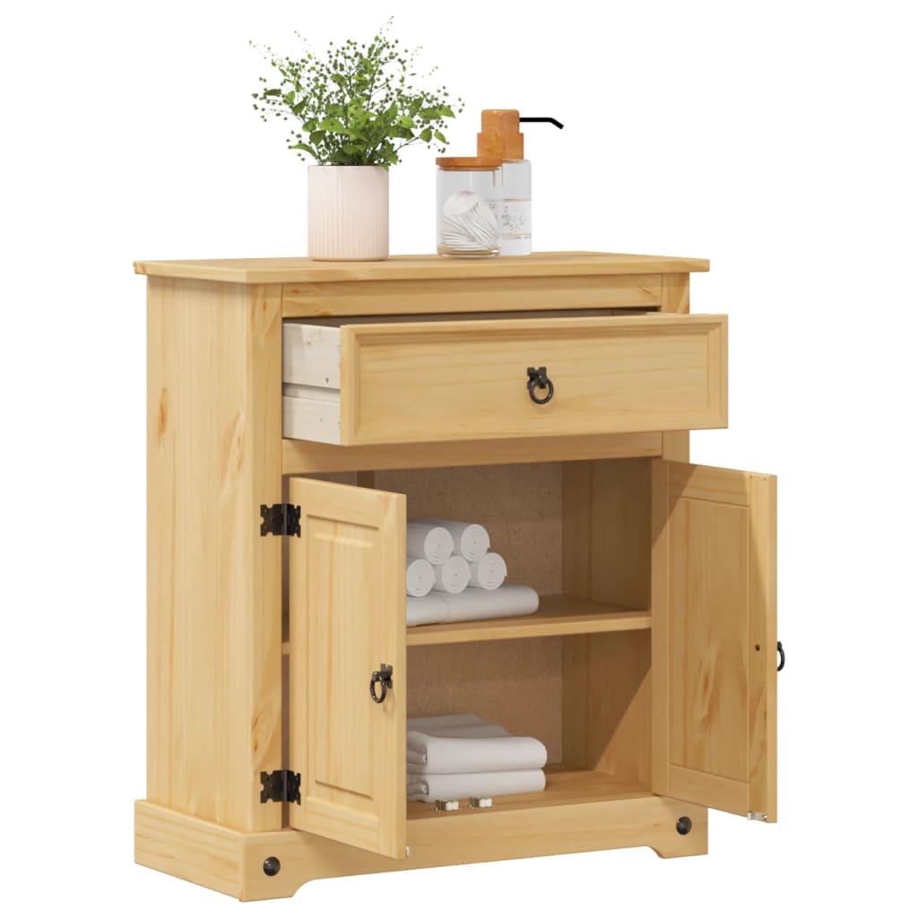 Bathroom Cabinet Corona 70X33X80 Cm Solid Wood Pine