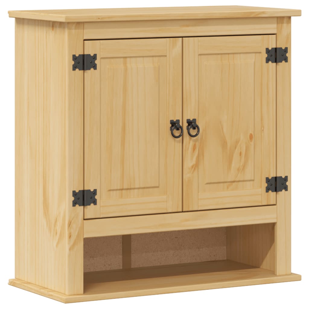 Bathroom Wall Cabinet Corona 70X33X71.5 Cm Solid Wood Pine