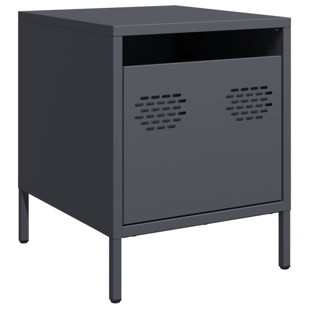 Bedside Cabinets 2 Pcs 35X39X43.5 Cm Steel
