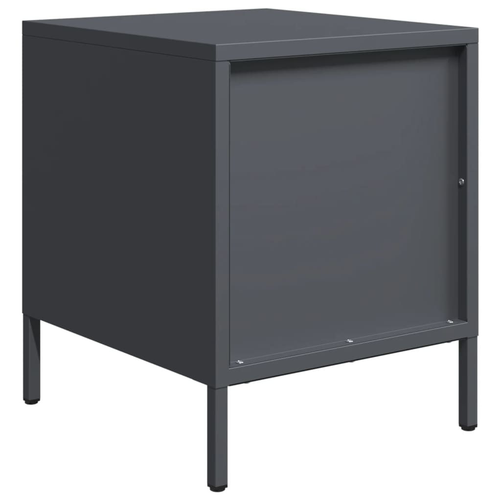Bedside Cabinets 2 Pcs 35X39X43.5 Cm Steel
