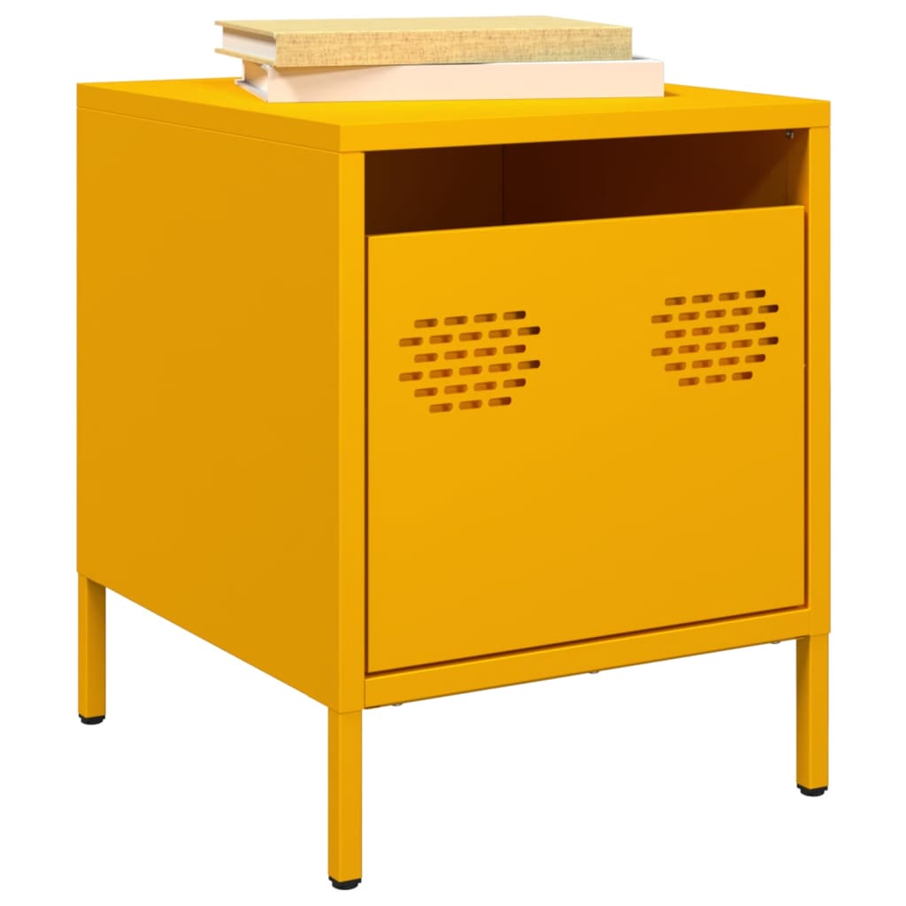 Bedside Cabinets 2 Pcs 35X39X43.5 Cm Steel